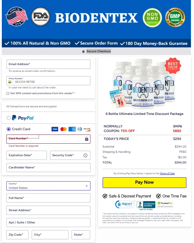 Biodentex Discounted Offer